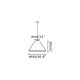Pendule - Lustra/Pendul iluminat exterior decorativ SAIGON cone W70 gri/bej