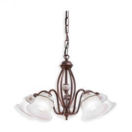 Candelabre, Lustre - Candelabru design clasic cu decor ceramic realizat manual FERRARA