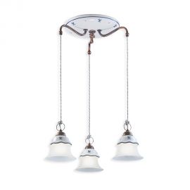 Lustra design clasic cu decor ceramic realizat manual FERRARA