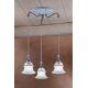 Pendule, Lustre suspendate - Lustra design clasic cu decor ceramic realizat manual FERRARA