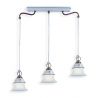 Lustra design clasic cu decor ceramic realizat manual FERRARA