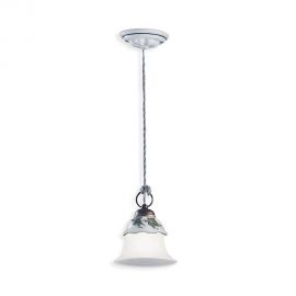 Pendule, Lustre suspendate - Pendul design clasic cu decor ceramic realizat manual FERRARA