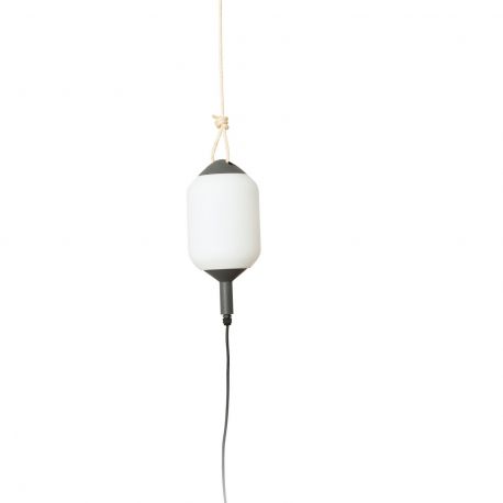 Lampi decorative si solare - Lampa/Pendul portabil iluminat exterior decorativ SAIGON hole cap R17 gri/alb