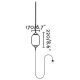 Lampi decorative si solare - Lampa/Pendul portabil iluminat exterior decorativ SAIGON hole cap R17 gri/alb
