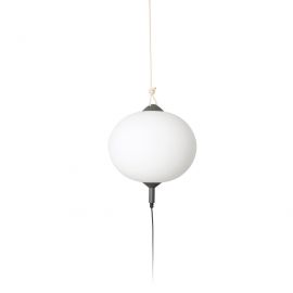 Lampi decorative si solare - Lampa/Pendul portabil iluminat exterior decorativ SAIGON hole cap R45 gri/alb