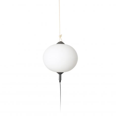 Lampi decorative si solare - Lampa/Pendul portabil iluminat exterior decorativ SAIGON hole cap R45 gri/alb
