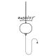 Lampi decorative si solare - Lampa/Pendul portabil iluminat exterior decorativ SAIGON hole cap R45 gri/alb