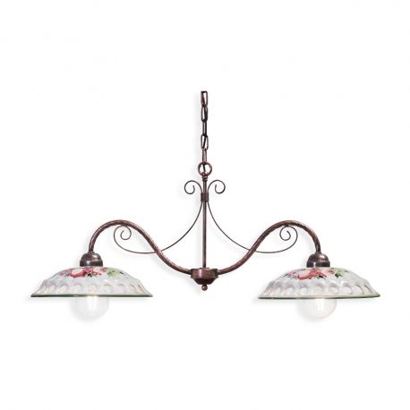 Pendule, Lustre suspendate - Lustra design clasic realizat manual din ceramica NAPOLI