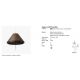 Pendule - Lampa/Pendul portabil iluminat exterior decorativ SAIGON hole cap W70 gri/maro