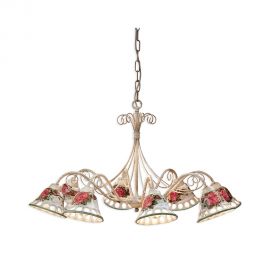 Candelabre, Lustre - Candelabru 8 brate design clasic realizat manual din ceramica NAPOLI