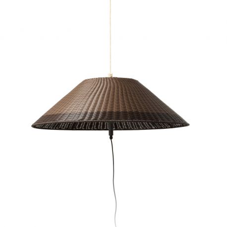 Pendule - Lampa/Pendul portabil iluminat exterior decorativ SAIGON hole cap W100 gri/maro