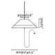 Pendule - Lampa/Pendul portabil iluminat exterior decorativ SAIGON hole cap W100 gri/maro