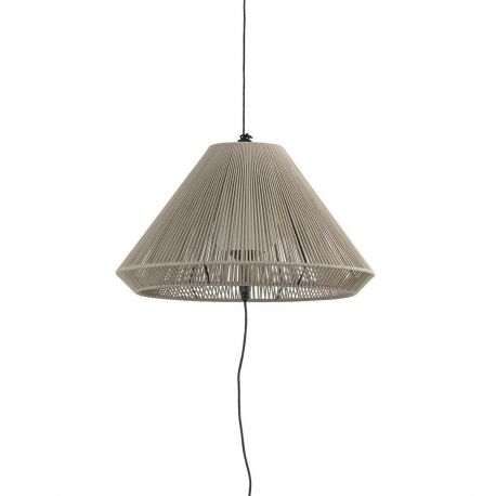 Pendule - Lampa/Pendul portabil iluminat exterior decorativ SAIGON hole cap C70 gri/bej