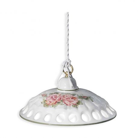 Pendule, Lustre suspendate - Lustra design clasic realizat manual din ceramica NAPOLI