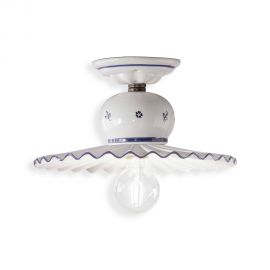 Plafoniere - Plafoniera design clasic realizata manual din ceramica ROMA 23cm