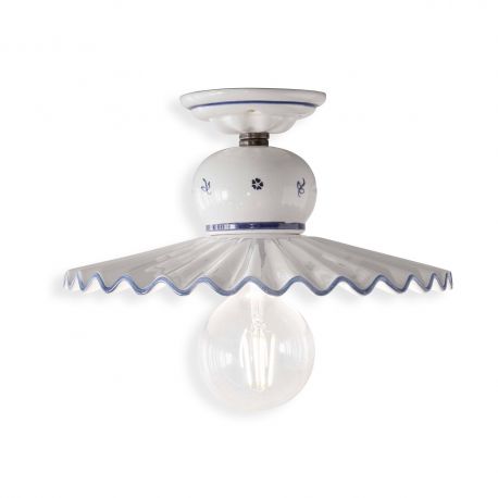 Plafoniere - Plafoniera design clasic realizata manual din ceramica ROMA 31cm