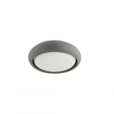 Aplice - Plafoniera LED exterior iluminat minimalist IP44 ANGA 24cm gri inchis