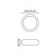 Aplice - Plafoniera LED exterior iluminat minimalist IP44 ANGA 24cm gri inchis