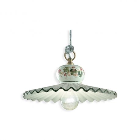 Pendule, Lustre suspendate - Lustra design clasic realizata manual din ceramica ROMA 31cm