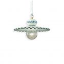 Lustra design clasic realizata manual din ceramica ROMA 41cm