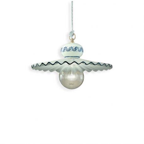 Pendule, Lustre suspendate - Lustra design clasic realizata manual din ceramica ROMA 41cm
