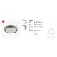 Aplice - Plafoniera LED exterior iluminat minimalist IP44 ANGA 29cm gri inchis