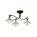 Lustra cu 3 brate design clasic realizat manual din ceramica ROMA