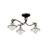 Lustra cu 3 brate design clasic realizat manual din ceramica ROMA