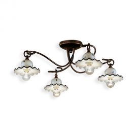 Lustre aplicate - Lustra cu 4 brate design clasic realizat manual din ceramica ROMA
