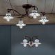 Lustre aplicate - Lustra cu 4 brate design clasic realizat manual din ceramica ROMA