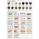 Lustre aplicate - Lustra cu 4 brate design clasic realizat manual din ceramica ROMA