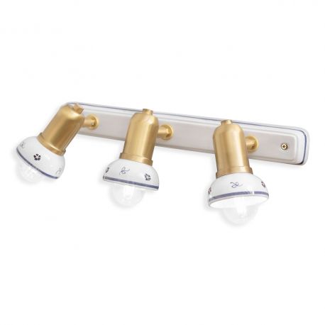 Aplice cu Spot - Aplica cu 3 spoturi realizata manual din ceramica SAVONA