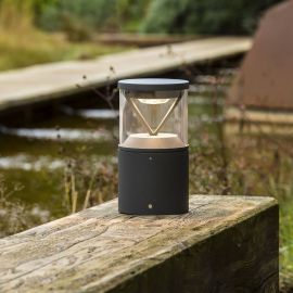 Stalpi - Mini Stalp LED iluminat exterior simetric 180º IP65 RUSH 25cm 3000K CASAMBI