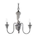 Candelabru clasic cu 3 brate realizat manual din ceramica SANREMO