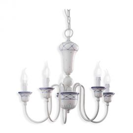 Candelabre, Lustre - Candelabru clasic cu 5 brate realizat manual din ceramica SANREMO
