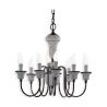 Candelabru clasic cu 8 brate realizat manual din ceramica SANREMO