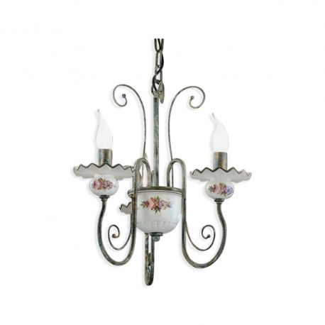 Candelabre, Lustre - Candelabru clasic cu 3 brate realizat manual din ceramica SANREMO
