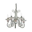 Candelabru clasic cu 5 brate realizat manual din ceramica SANREMO