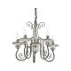 Candelabru clasic cu 5 brate realizat manual din ceramica SANREMO