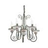 Candelabru clasic cu 5 brate realizat manual din ceramica SANREMO