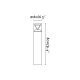 Stalpi - Stalp LED iluminat exterior simetric 180º IP65 RUSH 80cm 3000K CASAMBI
