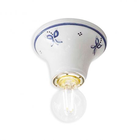 Plafoniere cu spoturi, Spoturi aplicate - Plafoniera clasica realizata manual din ceramica TRIESTE