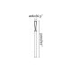 Stalpi - Stalp LED iluminat exterior simetric 360º wide IP65 RUSH 310cm 2700K CASAMBI