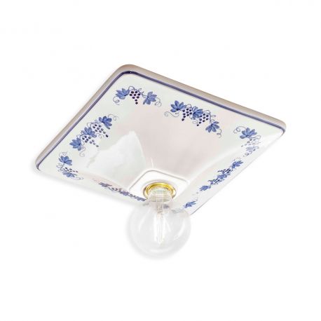 Plafoniere cu spoturi, Spoturi aplicate - Plafoniera clasica realizata manual din ceramica TRIESTE