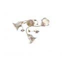 Lustra aplicata cu flori ceramice in stilul clasic Florentin PISA 3L