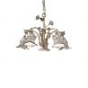 Candelabru 5 brate cu flori ceramice in stilul clasic Florentin PISA
