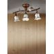 Lustre aplicate - Lustra aplicata cu flori ceramice in stilul clasic Florentin PISA 3L