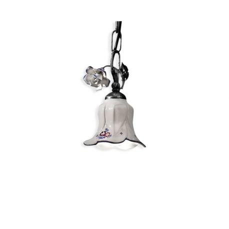 Pendule, Lustre suspendate - Pendul cu flori ceramice in stilul clasic Florentin PISA