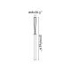 Stalpi - Stalp LED iluminat exterior simetric 180º IP65 RUSH 370cm 2700K DALI