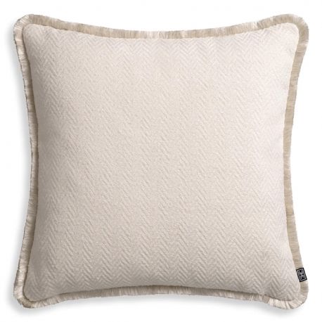 Perne si fete de perne - Perna design lux Kauai crem L 60x60cm